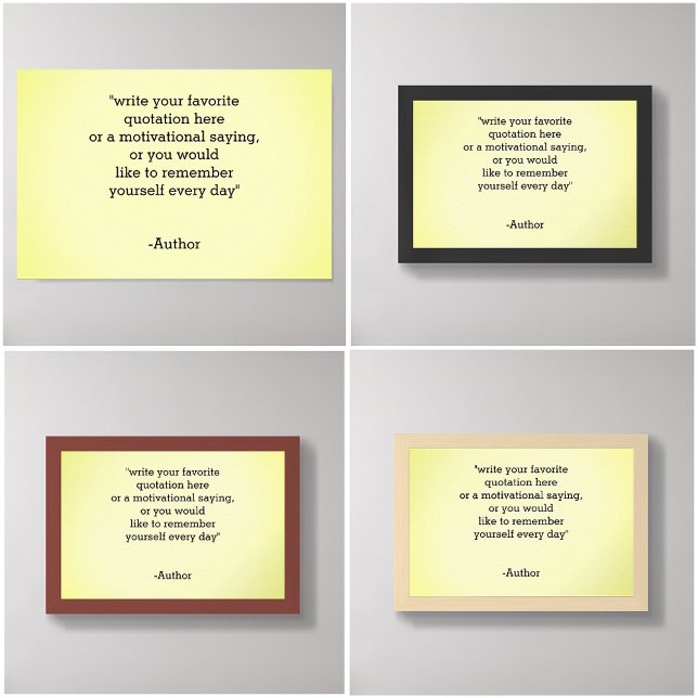 Poster Adicionar/Criar Sua Própria Cotação (quote poster, inspirational quotes posters)