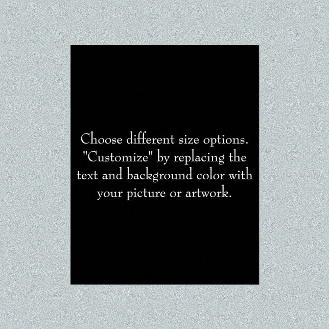 Poster Adicionar Imagem ou Trabalho de arte, Criar à sua  (Add Picture or Artwork, Create It Your Way Poster)