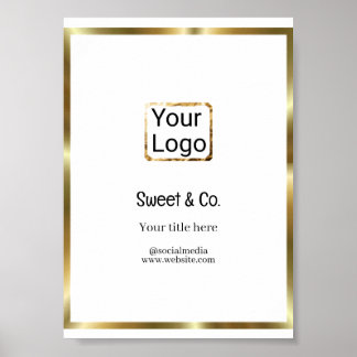 Poster adicionar logotipo personalizado nome da empresa p