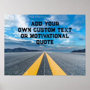 Poster Adicionar o texto personalizado ou a citação motiv