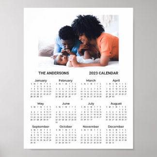 Poster Adicionar seu Calendário de Foto da Família 2024 |