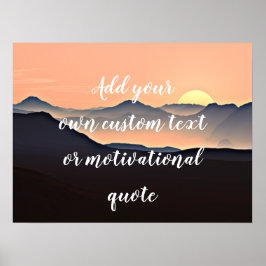 Poster Adicionar Seu Próprio Texto Personalizado Ou Cota 