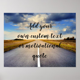 Poster Adicionar Seu Próprio Texto Personalizado Ou Cota 