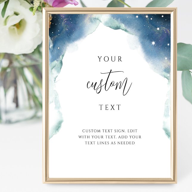 Poster Adicionar Seu Texto Personalizado, Chic Celestial  (Criador carregado)