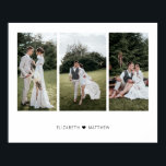 Poster Adicionar Sua Própria Colagem Personalizada de Fot<br><div class="desc">Design moderno e elegante imprimiu Adicionar seu próprio Poster de Colagem de Fotos Personalizada 3 que pode ser personalizado com seu texto. Veja a Design de Arte Gráfica para outros produtos que combinam com este design!</div>