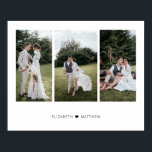 Poster Adicionar Sua Própria Colagem Personalizada de Fot<br><div class="desc">Design moderno e elegante imprimiu Adicionar seu próprio Poster de Colagem de Fotos Personalizada 3 que pode ser personalizado com seu texto. Veja a Design de Arte Gráfica para outros produtos que combinam com este design!</div>