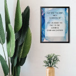 Poster Adicionar Sua Tinta Abstrato Azul De Texto Persona<br><div class="desc">Este design flexível apresenta um campo modelo concebido para o seu próprio texto personalizado. Use este espaço para adicionar sua citação ou sentimento favoritos. Talvez seja engraçado. Talvez você precise de um poster que o motive. Ele poderia apresentar seu poema favorito, ou letra de música, ou comemorar uma ocasião especial...</div>
