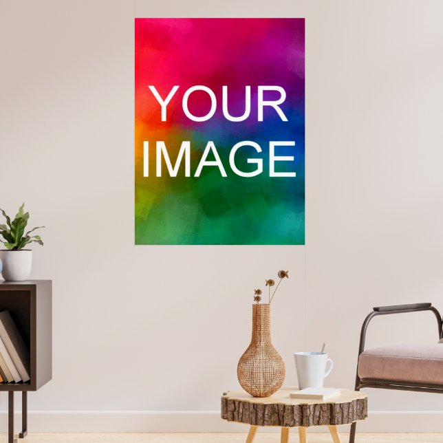 Poster Adicionar Upload da sua Foto Modelo Personalizado  (Sala de Estar 3)