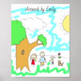 Poster Adicione a Trabalho de arte do seu Filho a isto