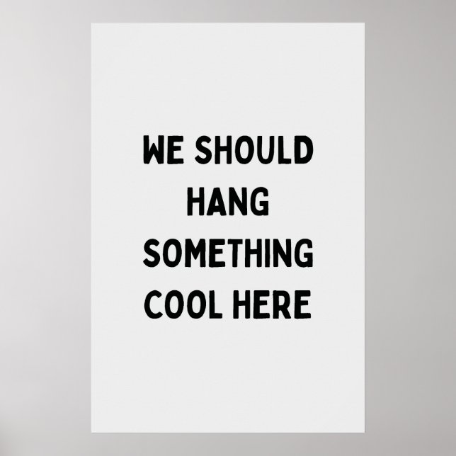 Poster Adicione humor ao seu espaço (Frente)