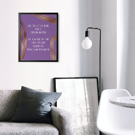 Poster Adicione o seu texto personalizado Ovais Dourados