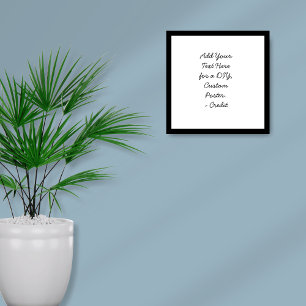 Poster Adicione o texto personalizado Mínimo do script cu