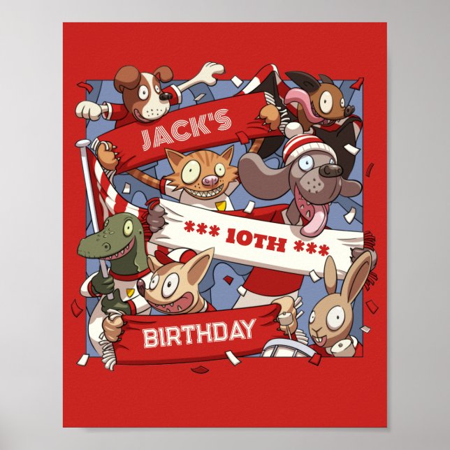 Poster Adicione seu nome Festa de aniversário Cartografia (Frente)