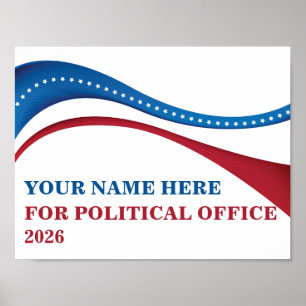Poster Adicione Seu Próprio Candidato para Presidente 202