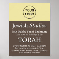 Adicione seu próprio logotipo, judaísmo, estudo ju