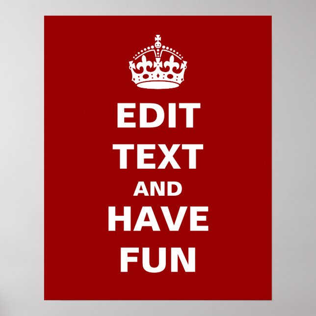 Pôster Adicione seu próprio texto aqui! (Frente)