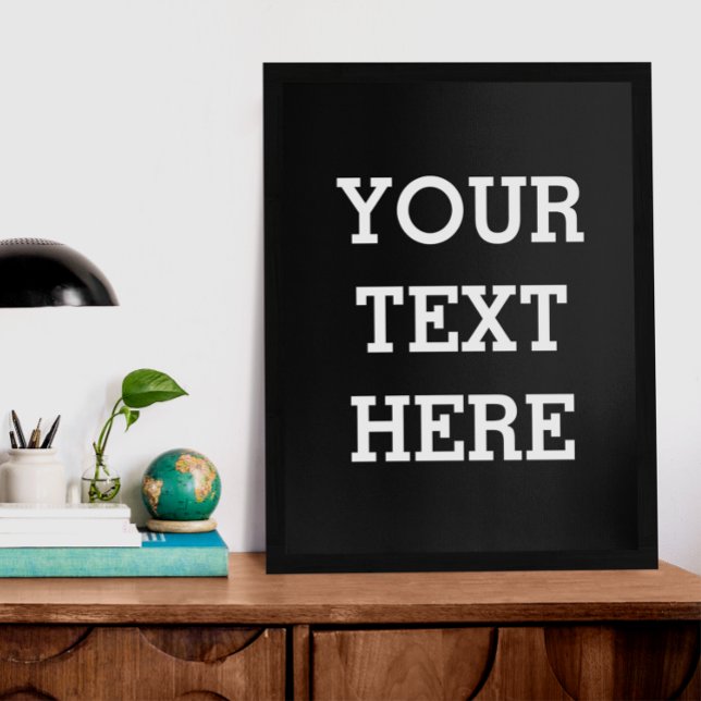 Poster Adicione seu próprio texto personalizado aqui pret (Criador carregado)