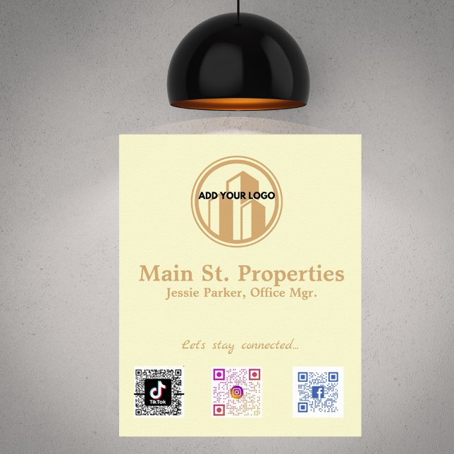 Poster Adicione seus códigos de verificação de mídia soci (Criador carregado)