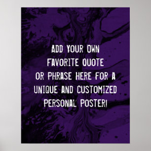 Poster Adicione Sua Cotação Personalizada De Mármore P