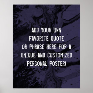 Poster Adicione Sua Cotação Personalizada De Mármore P