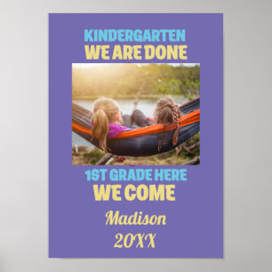 Poster Adicione sua foto à formatura do jardim de infânci