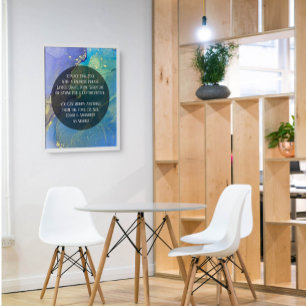 Poster Adicione Sua Tinta Orgânica De Abstrato De Texto P