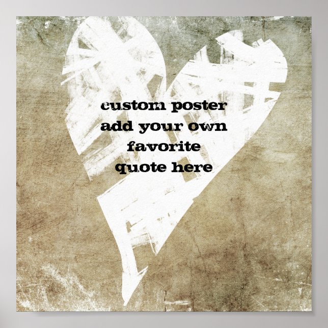 Poster adicione uma citação pintada de tons de sepia angu (Frente)