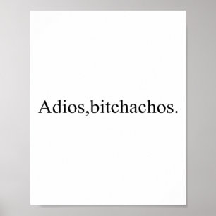 Poster Adios Achos Funny Cinco de Mayo