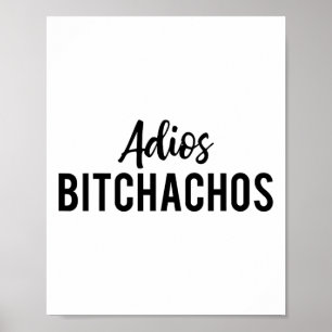 Poster Adios Achos Funny Cinco de Mayo - Festa Gift