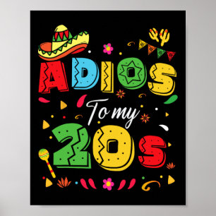 Poster Ádios Engraçados Aos Meus 20 aniversário de 30 ano
