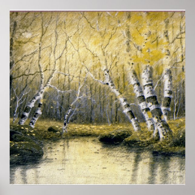 Pôster Adirondack Birches (Frente)