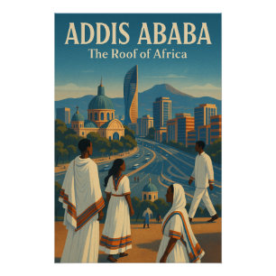 Pôster Adis Abeba, Etiópia Viagem em 2026