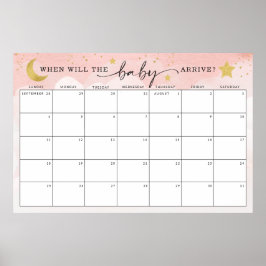 Poster Adivinha a data de vencimento do jogo de Chá de fr