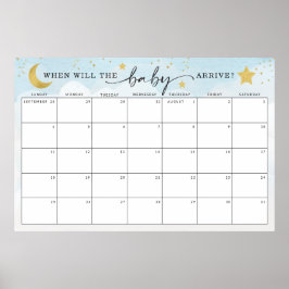 Poster Adivinha a data de vencimento do jogo de Chá de fr