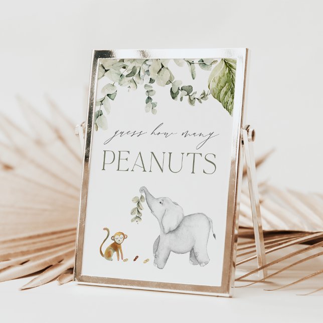 Poster Adivinha Quantos Sinais de Jogo de Chá de fraldas  (Criador carregado)