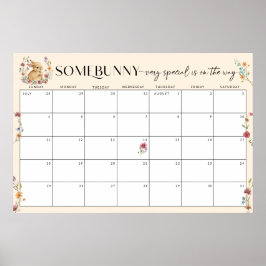 Poster Adivinhe a data de vencimento de um calendário de 