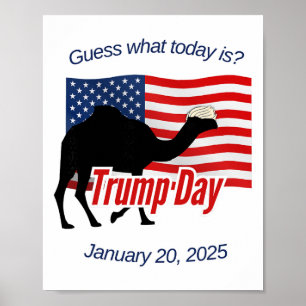 Poster Adivinhe O Que Hoje É Dia De Inauguração De Trump