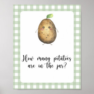Poster Adivinhe quantas batatas estão no jarro