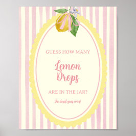 Poster Adivinhe Quantas Gotas de Limão Estão no Pote Fres