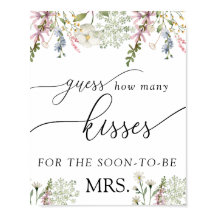 Adivinhe Quantos Beijos | Chic Wildflower