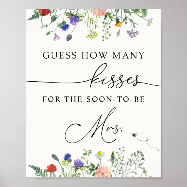 Poster Adivinhe quantos Beijos para a Futurama Sra. Post (Frente)