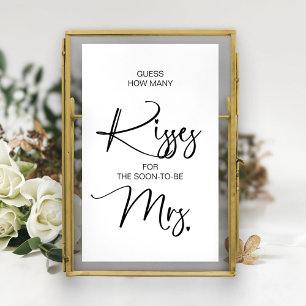 Poster Adivinhe Quantos Beijos para o Cartaz da Quase Sra