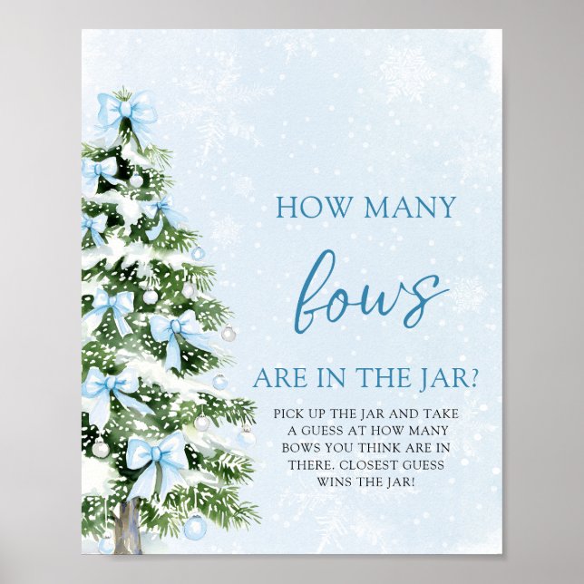 Poster Adivinhe Quantos Laços de Natal Chuvinha de Amor B (Frente)
