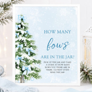 Poster Adivinhe Quantos Laços de Natal Chuvinha de Amor B