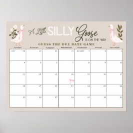 Poster Adivinhem o Bobo de data de conclusão do Arco rosa