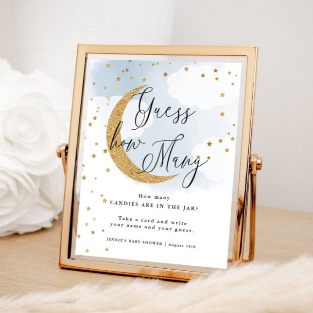 Poster Adivinhem Quantos Azuis Sobre O Jogo Do Chá de fra (Criador carregado)