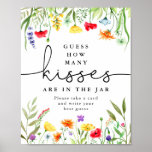 Poster Adivinhem quantos beijos joga Colorful Wildflower<br><div class="desc">Para personalização mais avançada deste design,  basta selecionar o botão "Personalizar o computador" acima!</div>