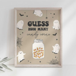 Poster Adivinhem Quantos Candy Corns no Sinal do Partido