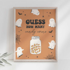 Poster Adivinhem Quantos Candy Corns no Sinal do Partido