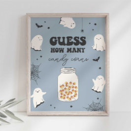 Poster Adivinhem Quantos Candy Corns no Sinal do Partido